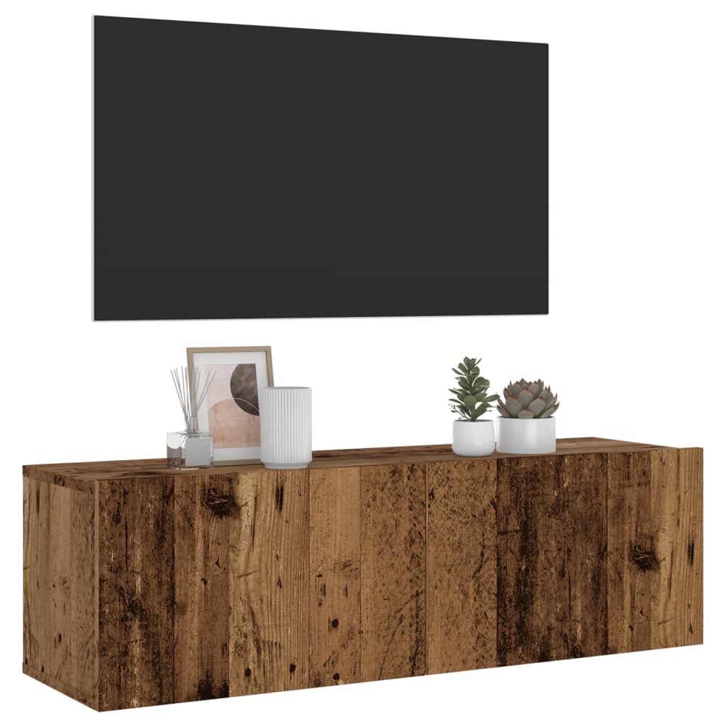 Tv Wall Cabinet 120X30X30 Cm Engineered Wood