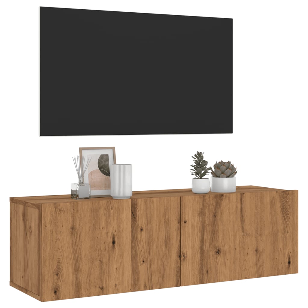 Tv Wall Cabinet 120X30X30 Cm Engineered Wood