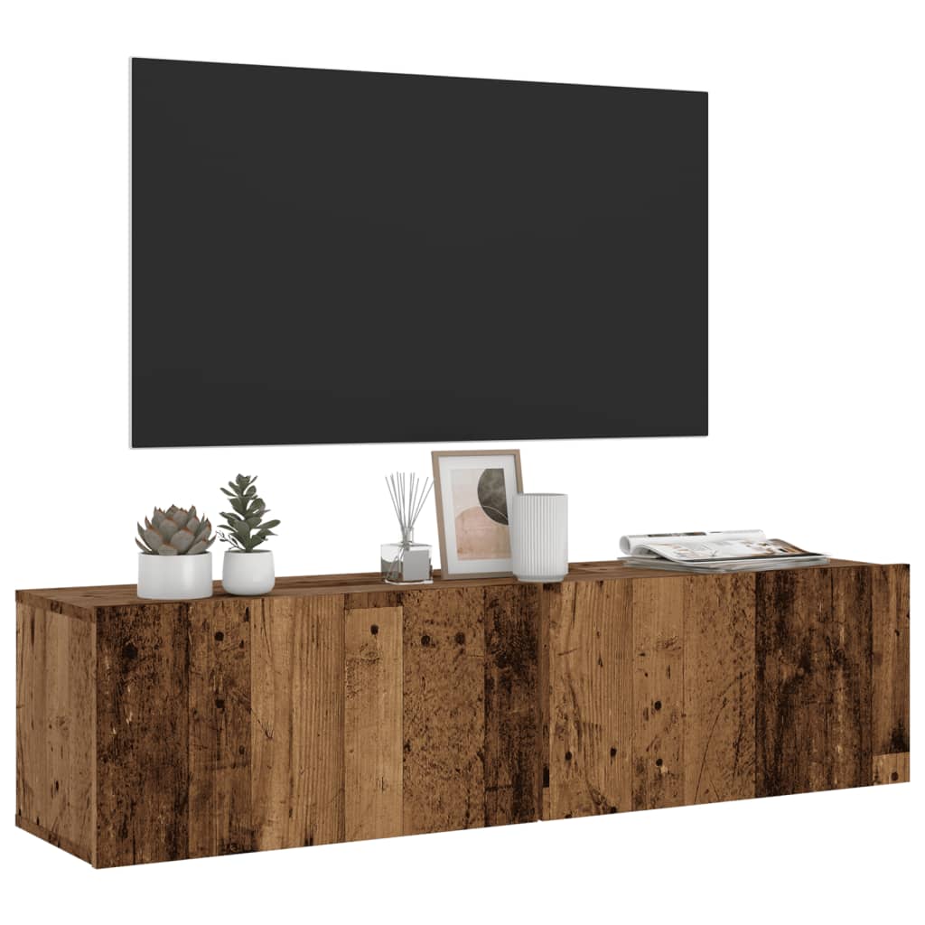 Tv Wall Cabinet 120X30X30 Cm Engineered Wood