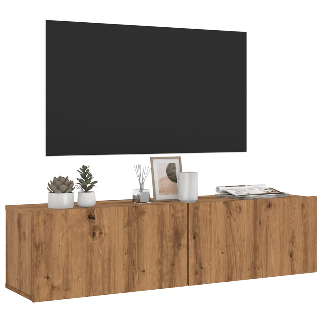 Tv Wall Cabinet 120X30X30 Cm Engineered Wood