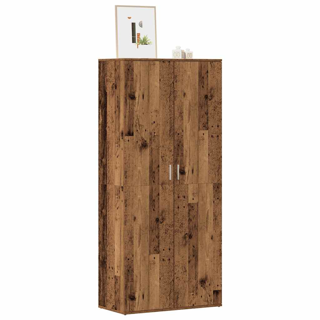 Shoe Cabinet 80X39X178 Cm Engineered Wood