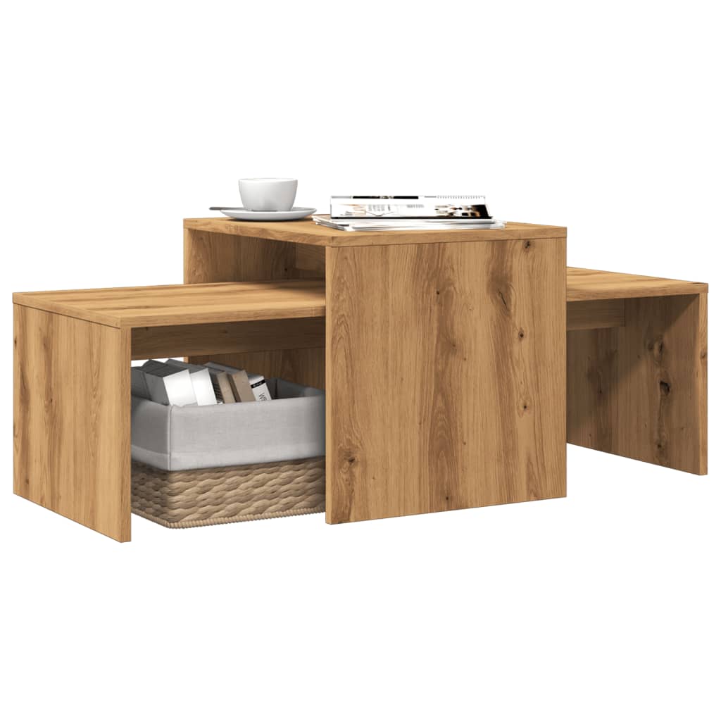 Coffee Table Set 100X48X40 Cm Engineered Wood