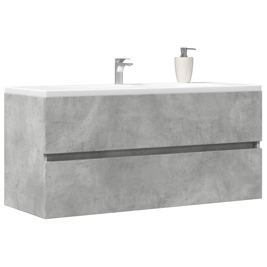 Sink Cabinet Concrete Grey 100X38.5X45 Cm Engineered Wood