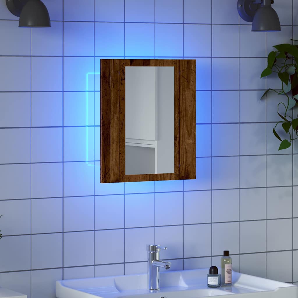Led Bathroom Mirror Cabinet 40X12X45 Cm Acrylic