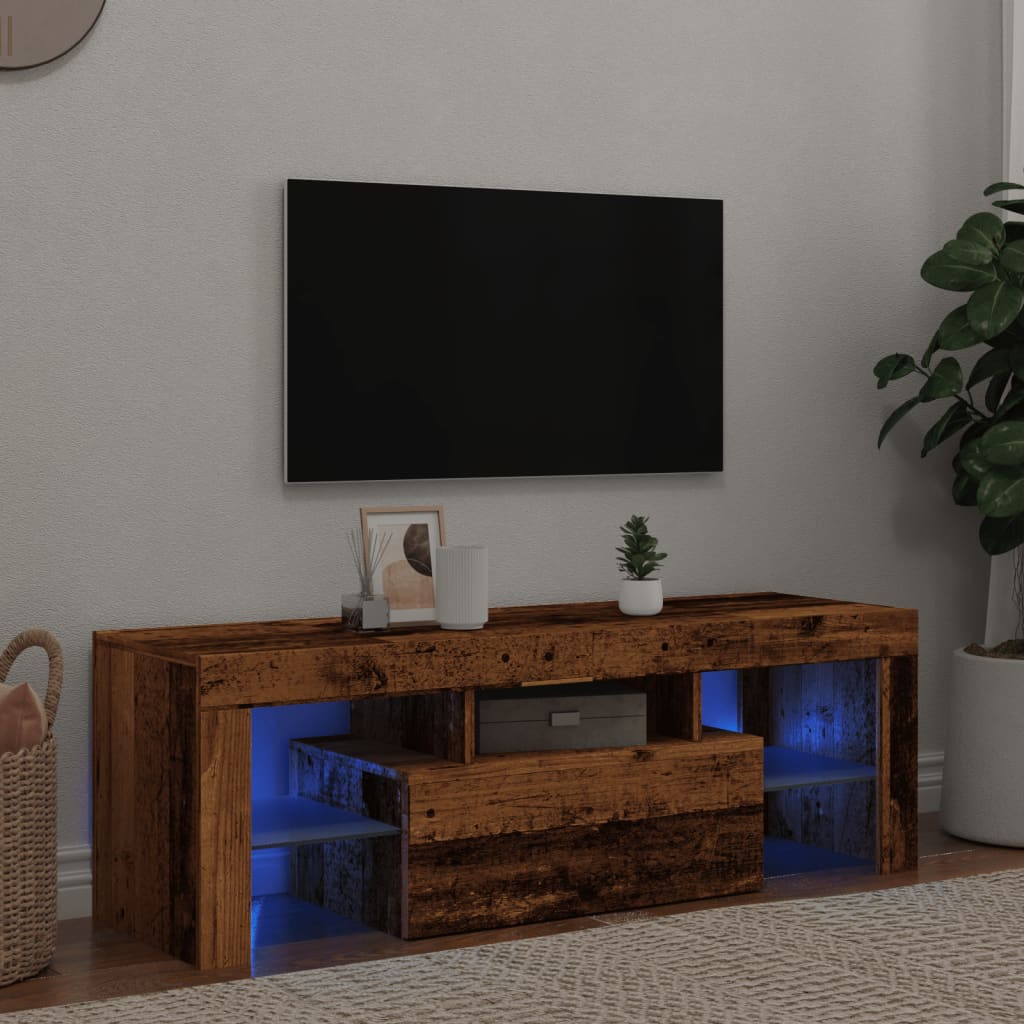 Tv Cabinet With Led Lights 120X35X40 Cm