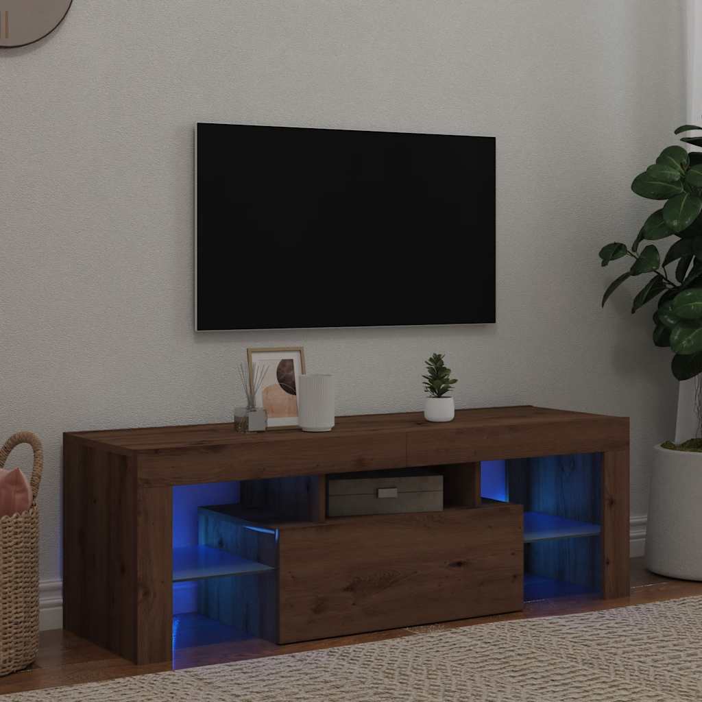 Tv Cabinet With Led Lights 120X35X40 Cm