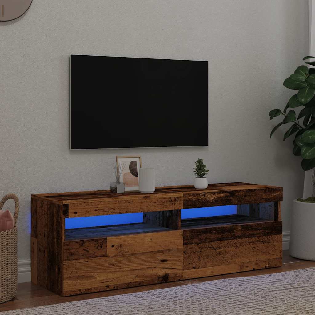 Tv Cabinet With Led Lights 60X35X40 Cm