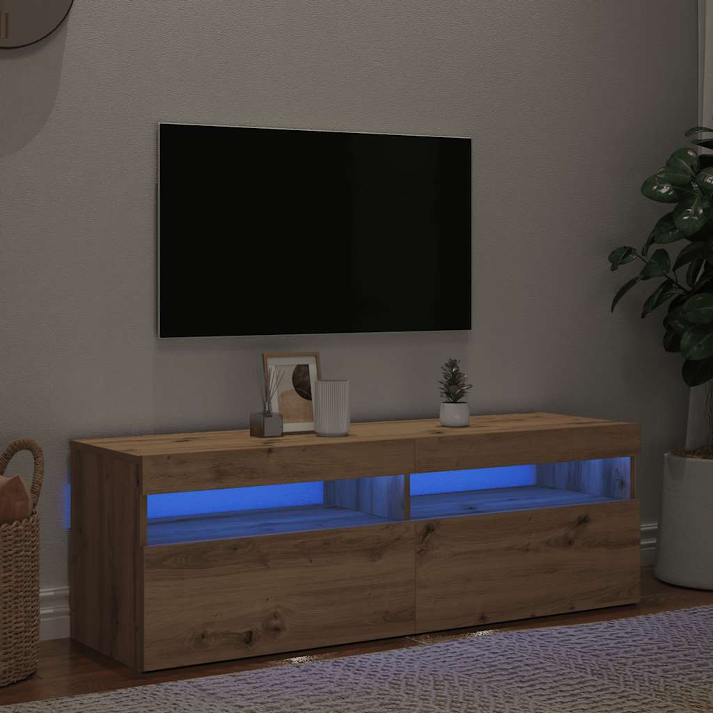 Tv Cabinet With Led Lights 60X35X40 Cm