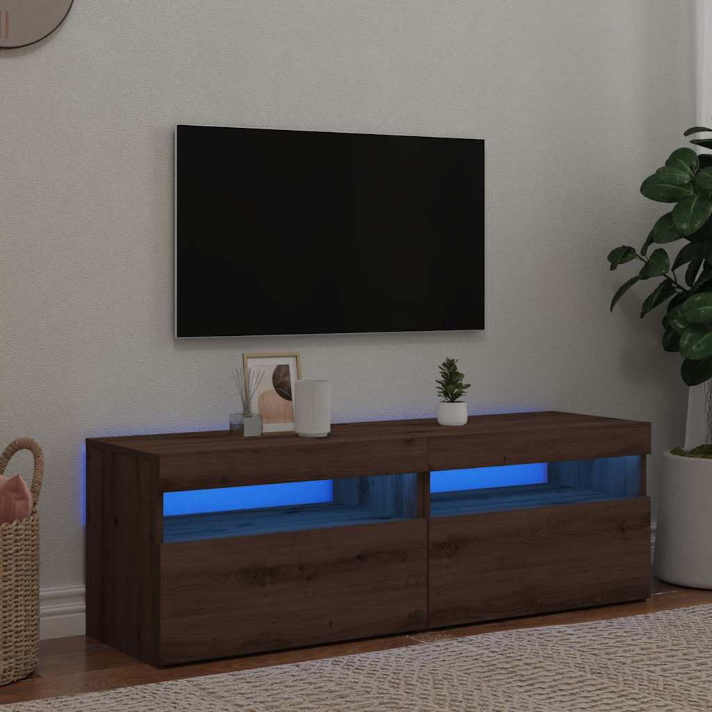 Tv Cabinet With Led Lights 60X35X40 Cm