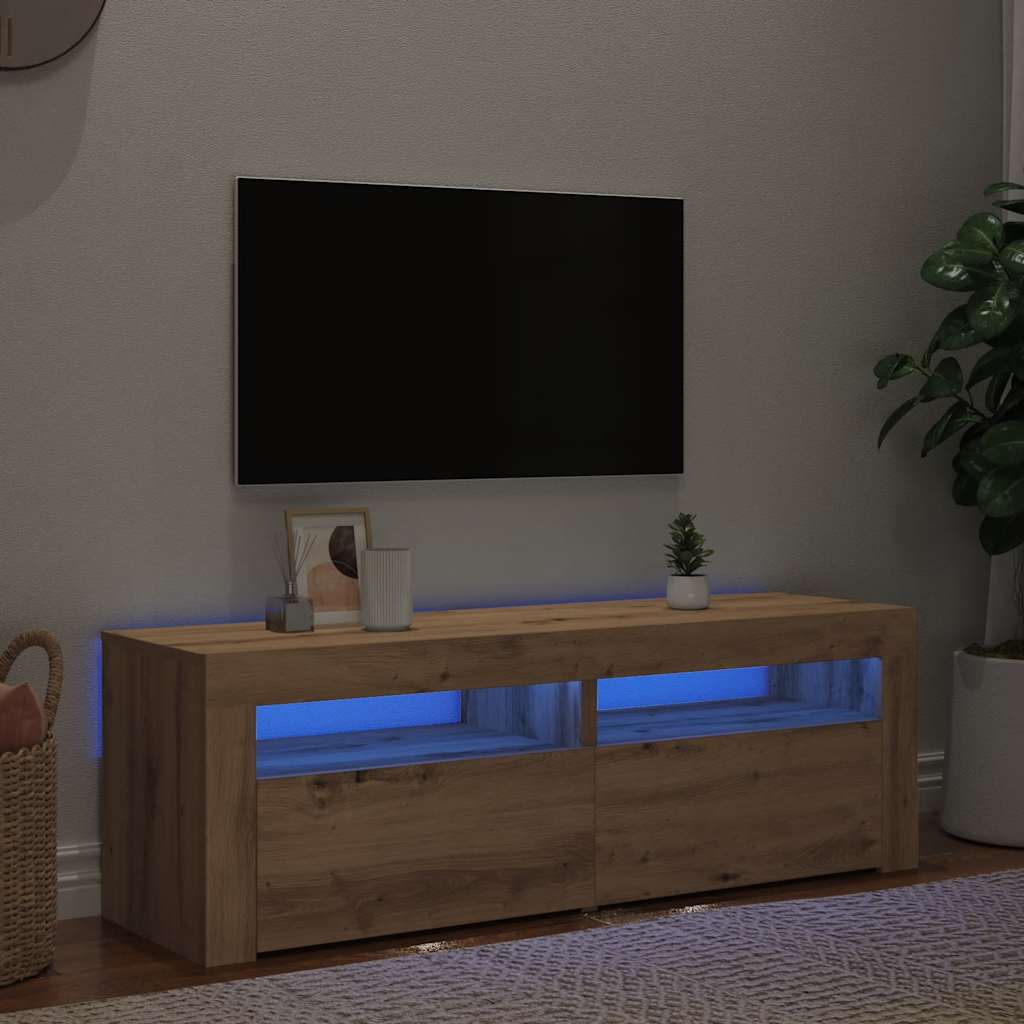 Tv Cabinet With Led Lights 120X35X40 Cm