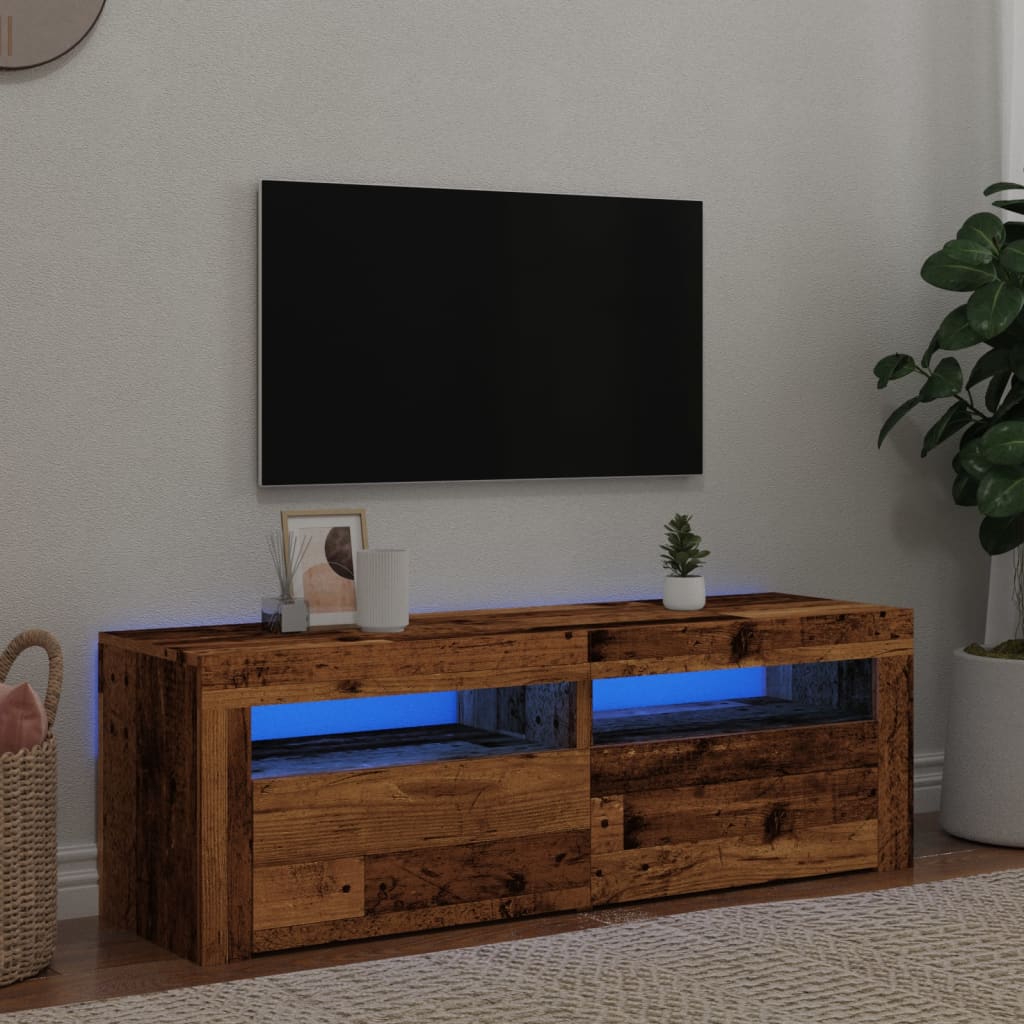 Tv Cabinet With Led Lights 120X35X40 Cm