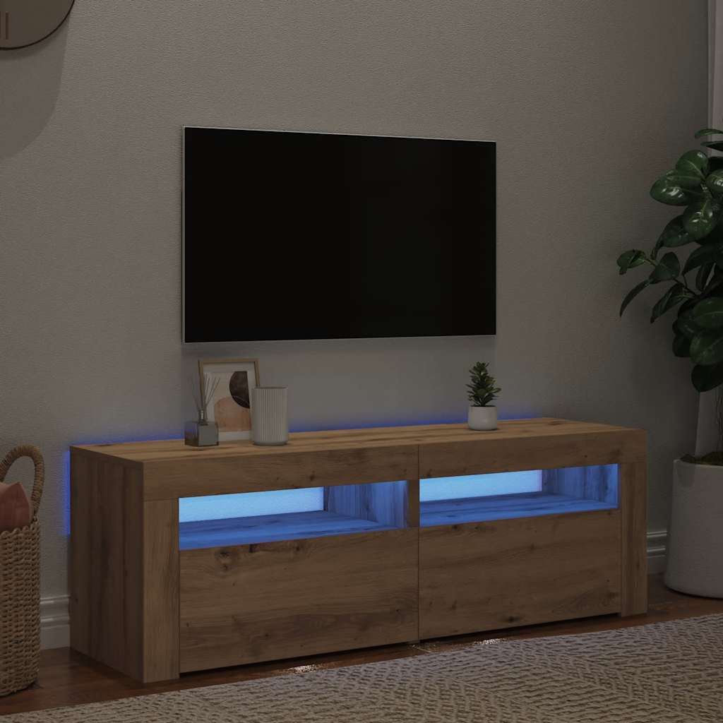 Tv Cabinet With Led Lights 120X35X40 Cm