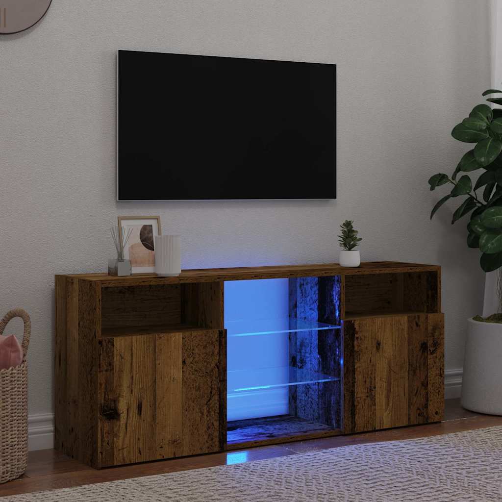 Tv Cabinet With Led Lights 120X30X50 Cm
