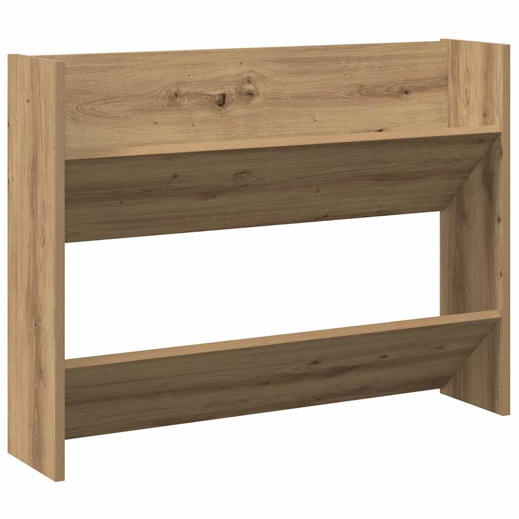 Wall Shoe Cabinet 80X18X Engineered Wood Artisan Oak