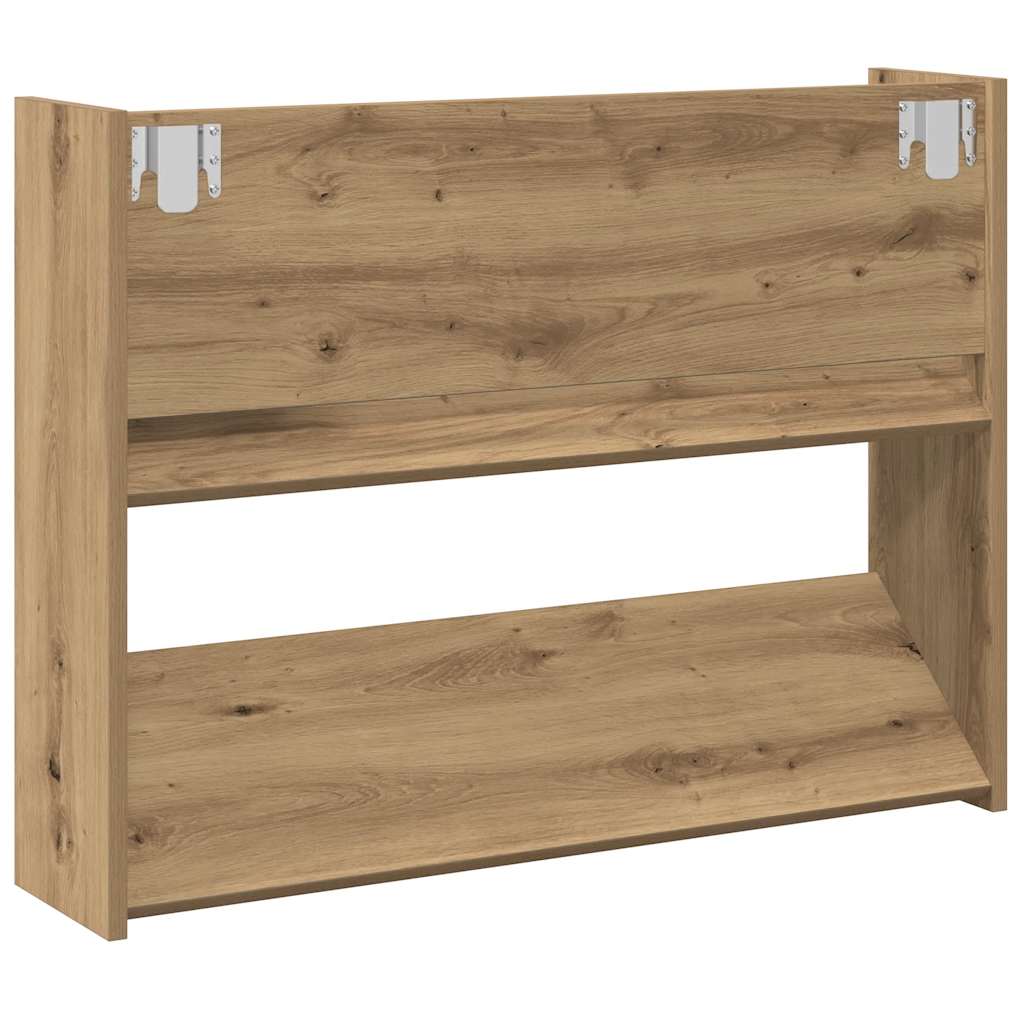 Wall Shoe Cabinet 80X18X Engineered Wood Artisan Oak