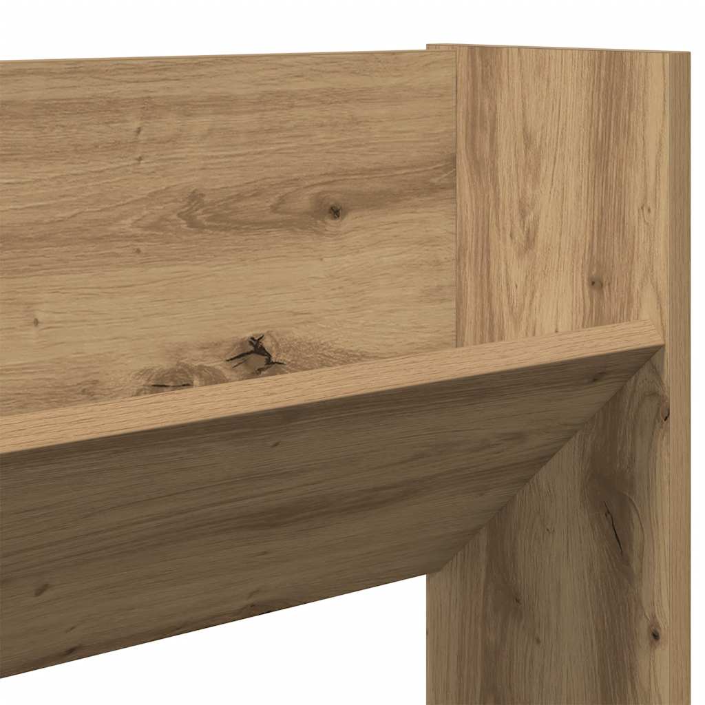 Wall Shoe Cabinet 80X18X Engineered Wood Artisan Oak