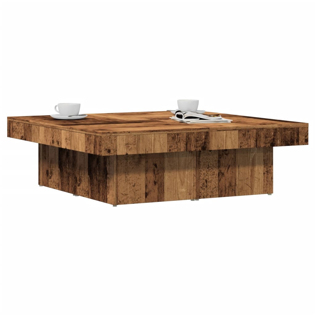 Coffee Table 90X90X28 Cm Engineered Wood