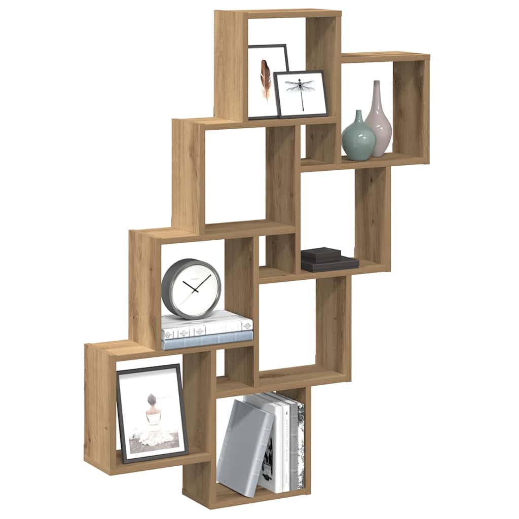 Wall Cube Shelf 90X15X119 Cm Engineered Wood