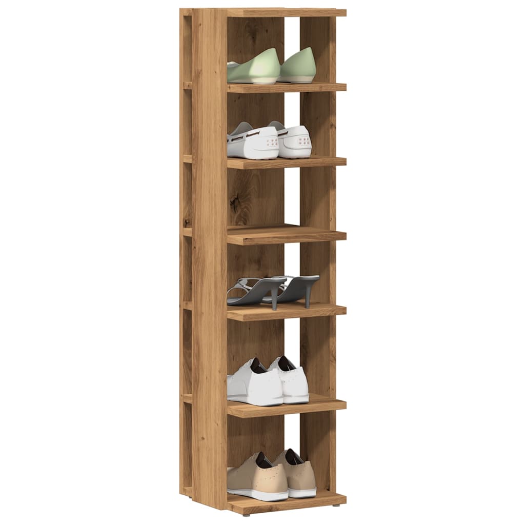 Shoe Cabinet 27.5X27X102 Cm Engineered Wood