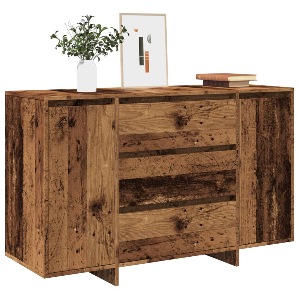 Sideboard With 3 Drawers 120X41X75 Cm Engineered Wood