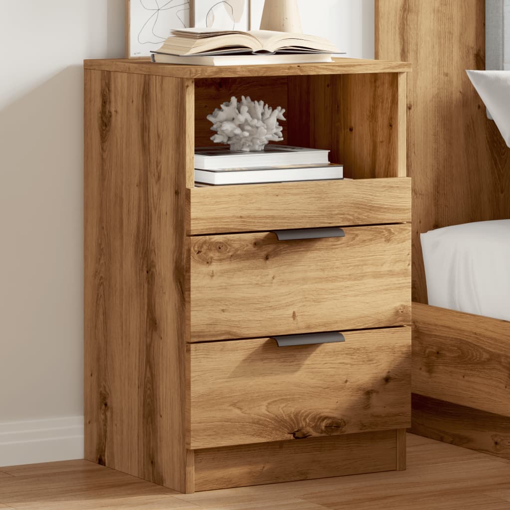 Bedside Cabinet 40X36X65 Cm Engineered Wood