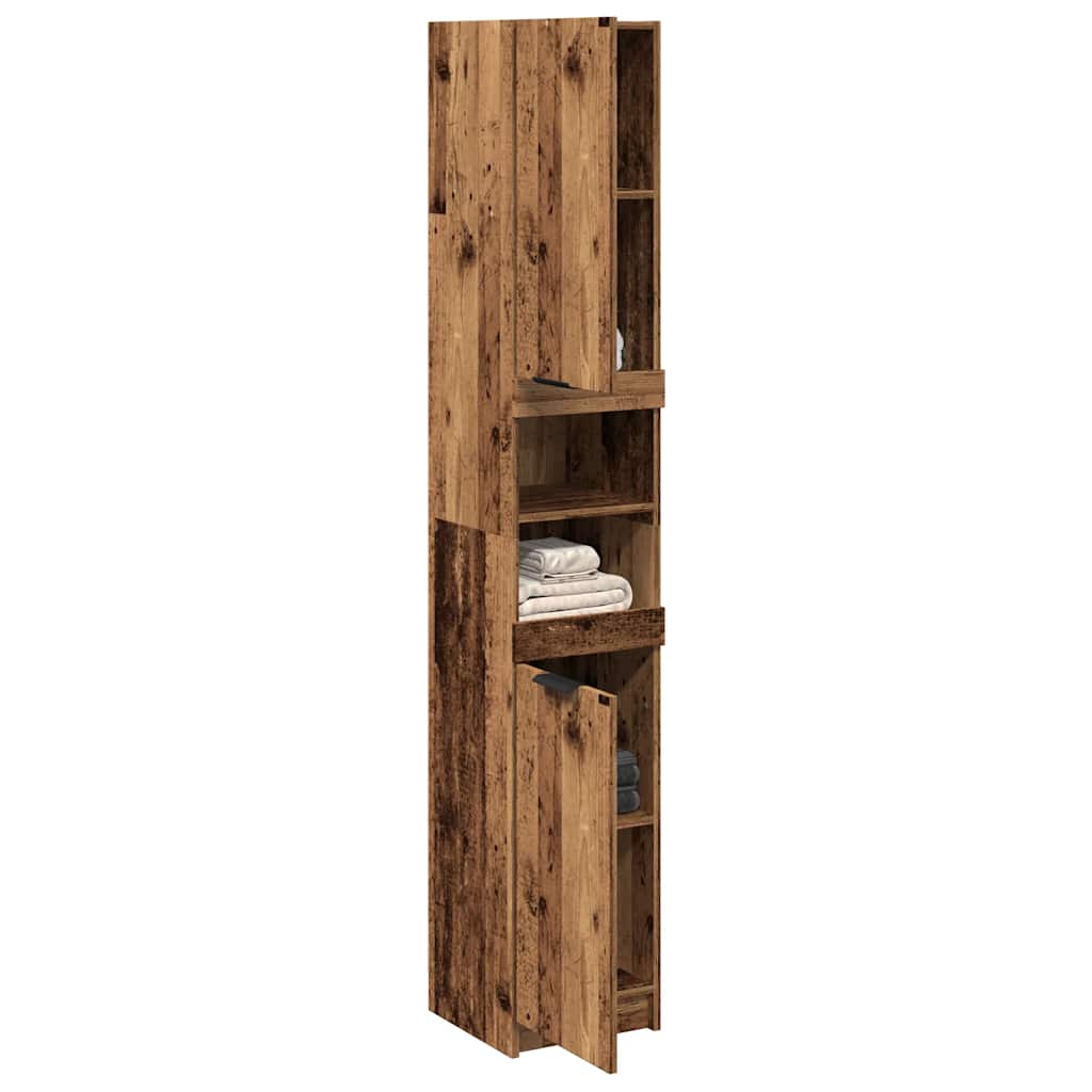 Bathroom Cabinet 32X34X188.5 Cm Engineered Wood