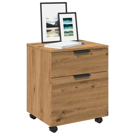 Mobile File Cabinet With Wheels 45X38X54 Cm Engineered Wood