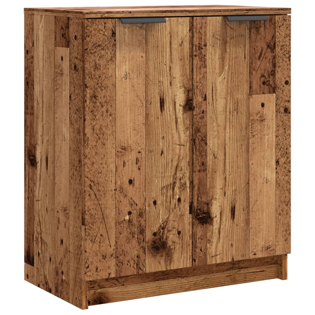 Shoe Cabinet Old Wood 59X35X70 Cm Engineered Wood