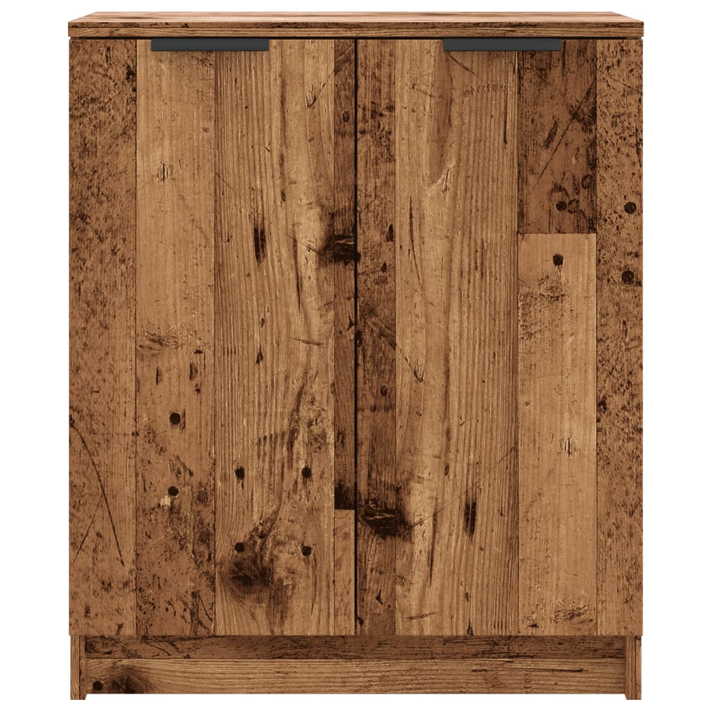 Shoe Cabinet Old Wood 59X35X70 Cm Engineered Wood