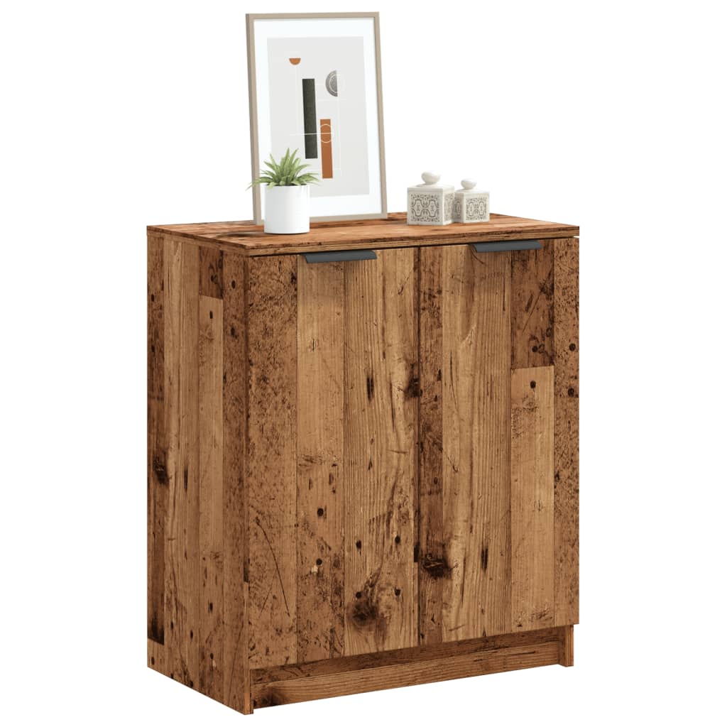 Shoe Cabinet Old Wood 59X35X70 Cm Engineered Wood