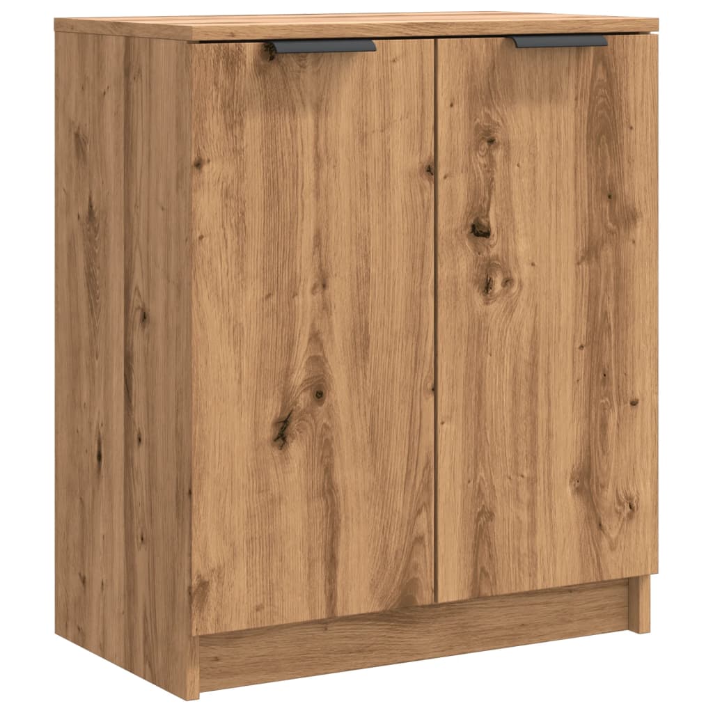 Shoe Cabinet Artisian Oak 59X35X70 Cm Engineered Wood