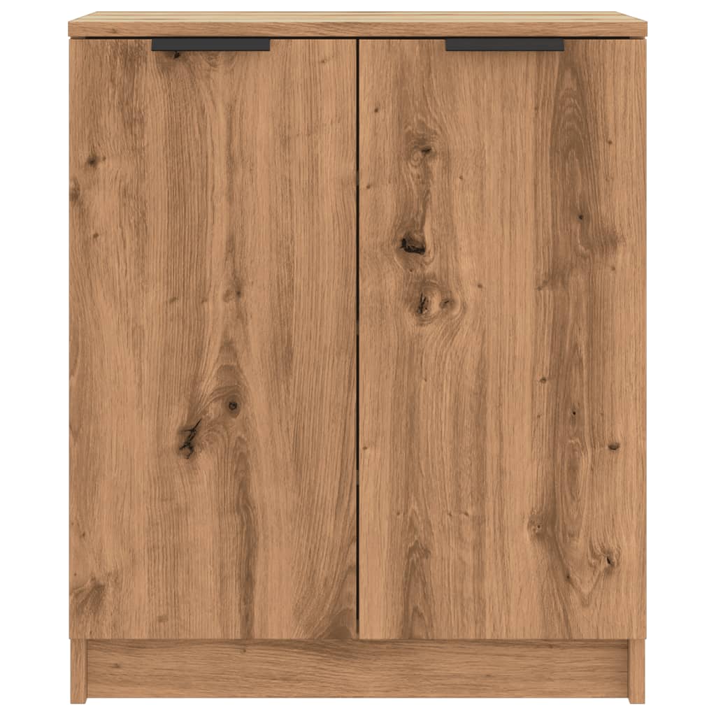 Shoe Cabinet Artisian Oak 59X35X70 Cm Engineered Wood