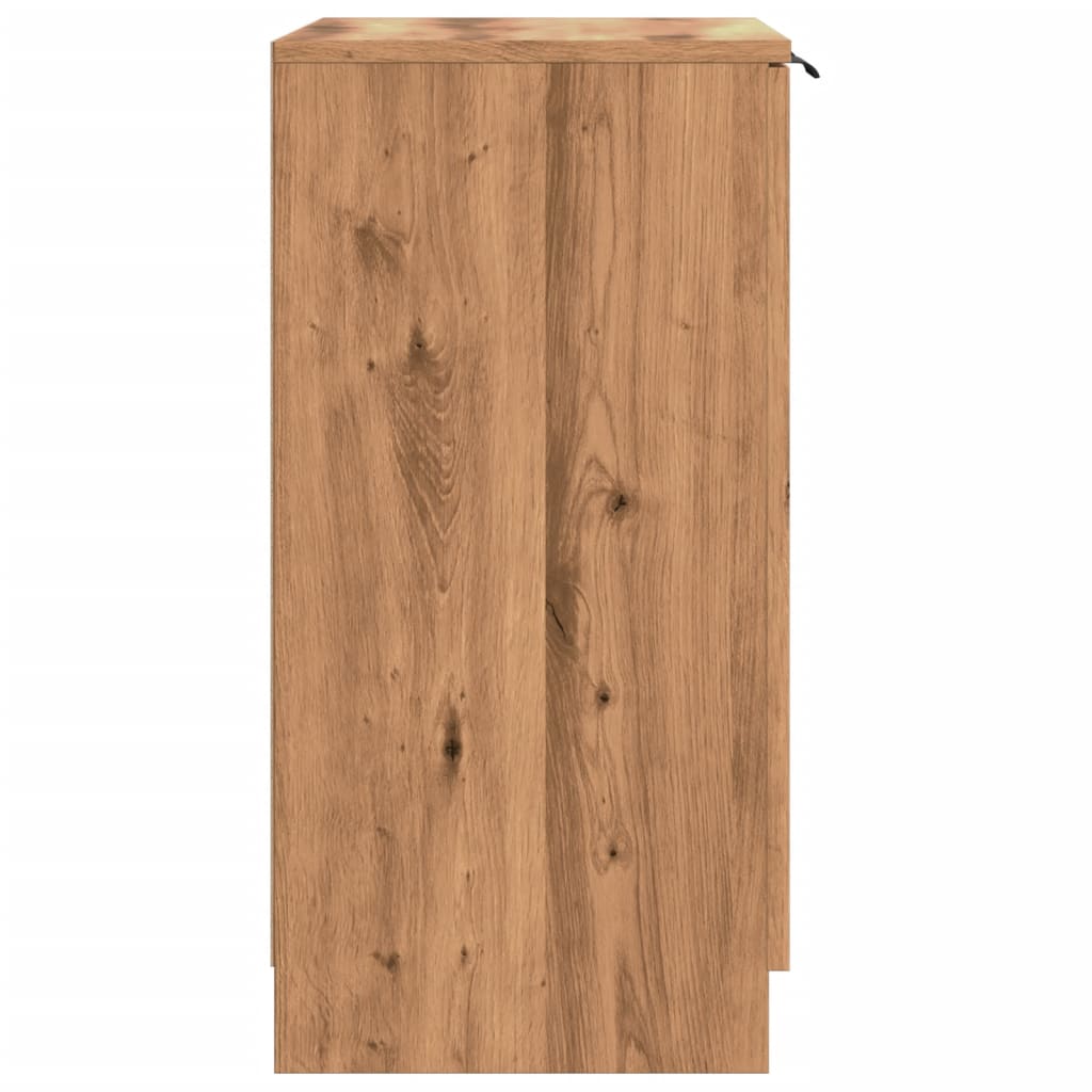 Shoe Cabinet Artisian Oak 59X35X70 Cm Engineered Wood