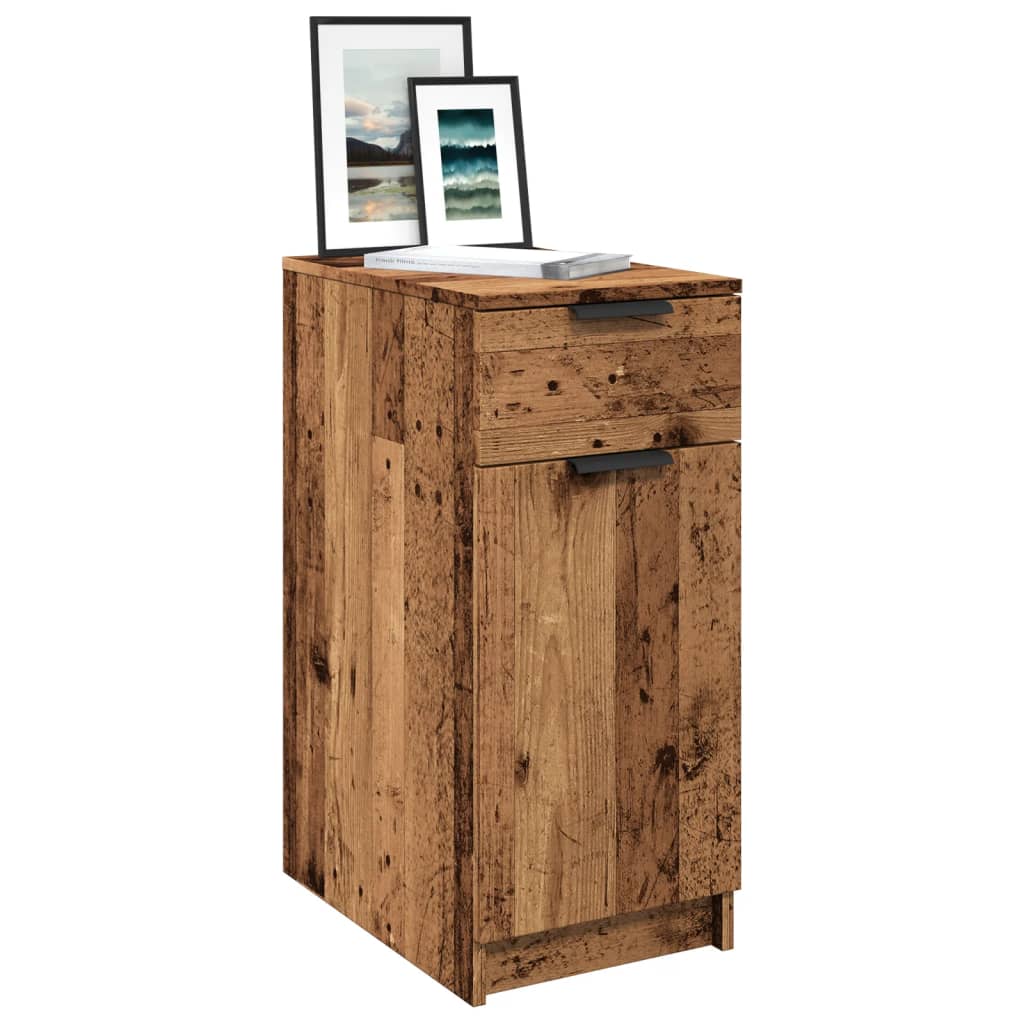 Desk Cabinet 33.5X50X75 Cm Engineered Wood