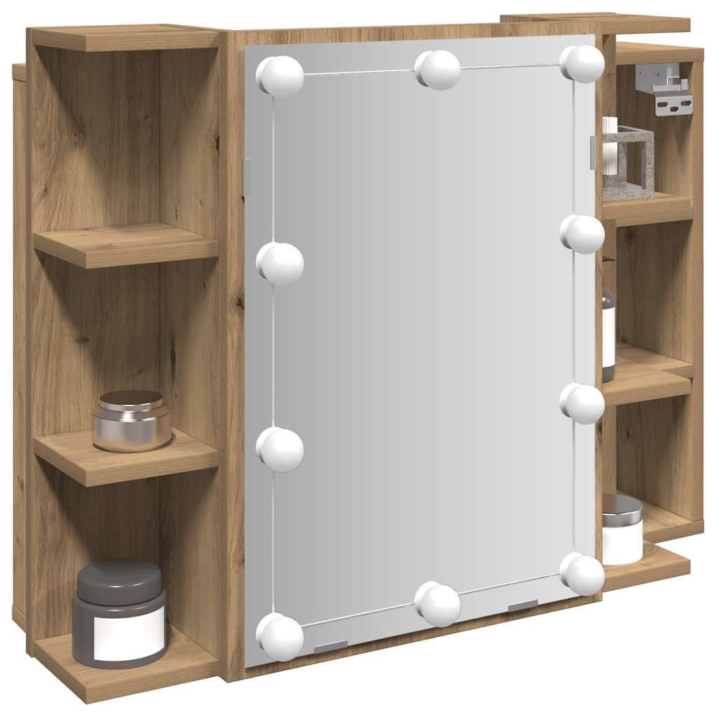 Mirror Cabinet With Led 70X16.5X60 Cm