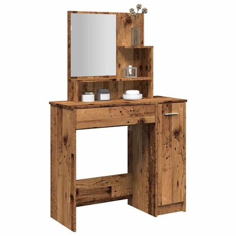 Dressing Table With Mirror 86.5X35X136 Cm