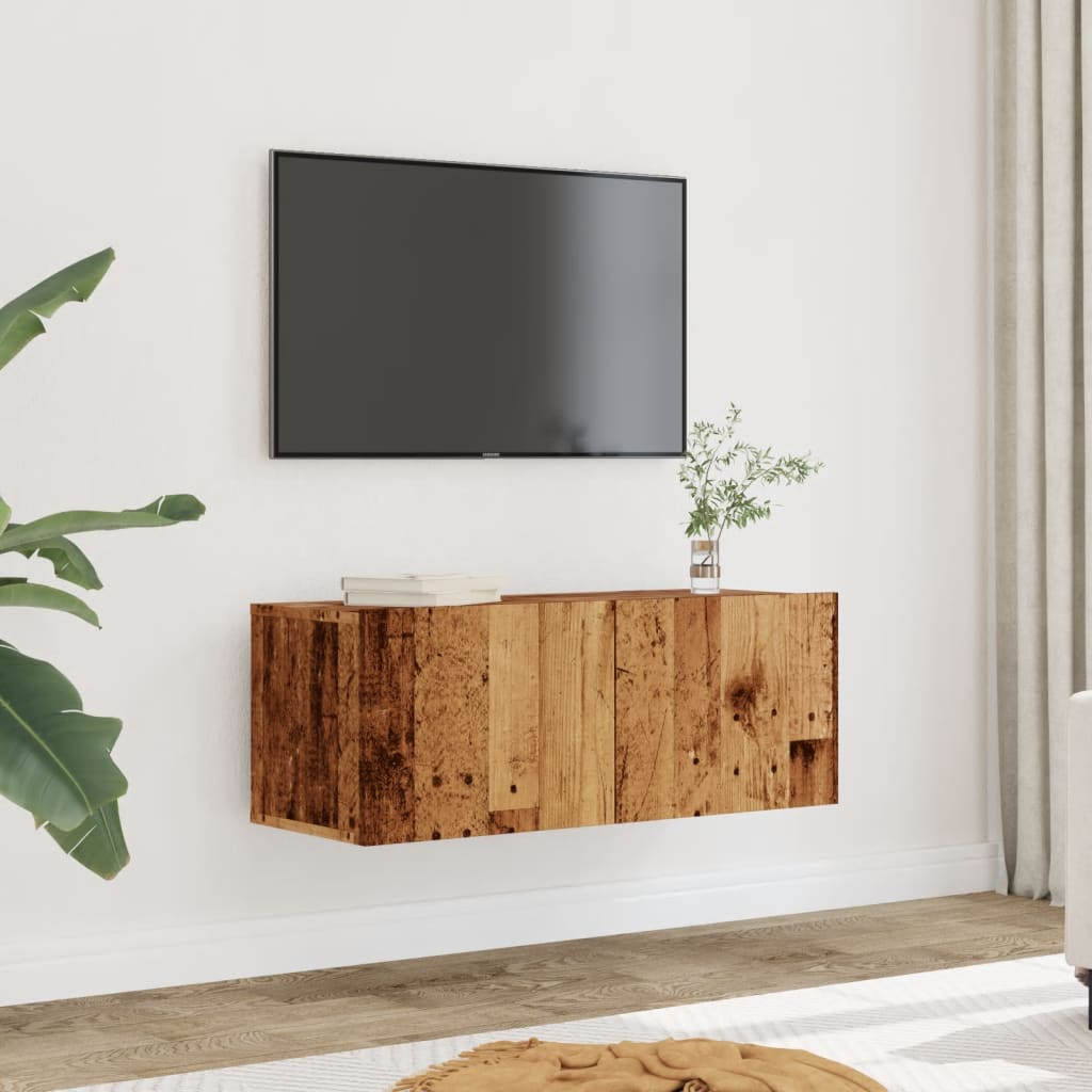 Tv Wall Cabinet 120X30X30 Cm Engineered Wood