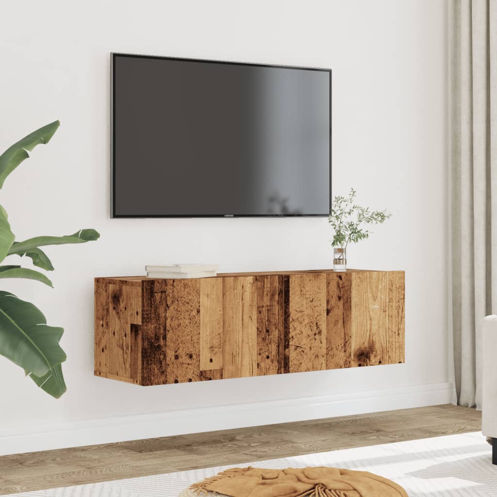 Tv Wall Cabinet 120X30X30 Cm Engineered Wood
