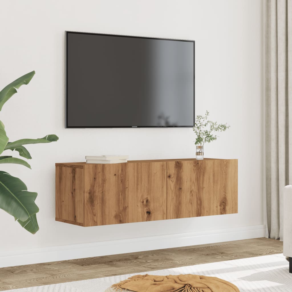 Tv Wall Cabinet 120X30X30 Cm Engineered Wood
