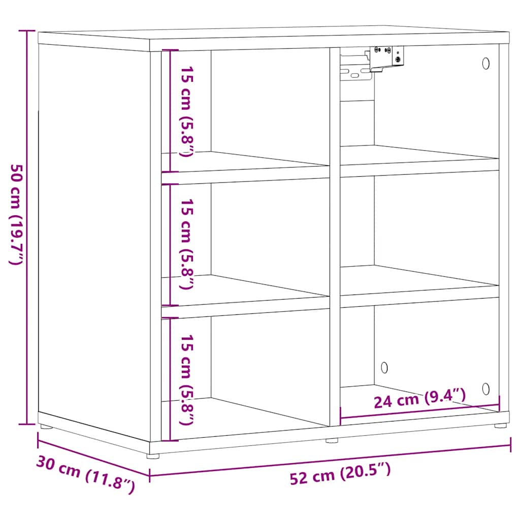 Shoe Cabinets 2 Pcs 52X30X50 Cm