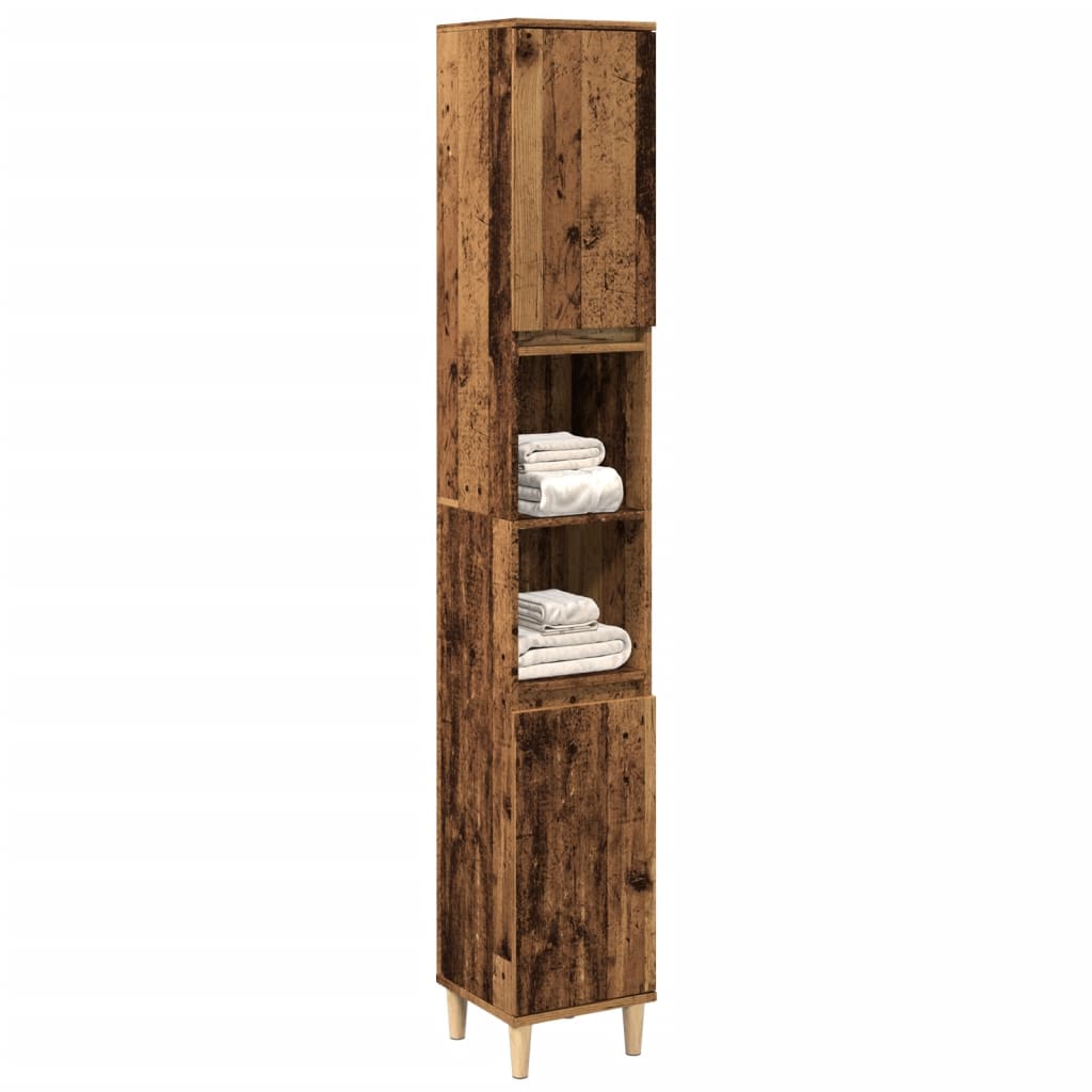 Bathroom Cabinet 30X30X190 Cm Engineered Wood