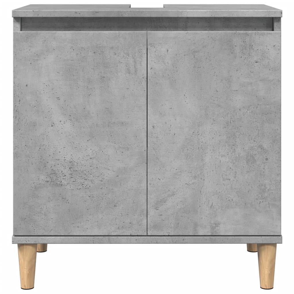 Sink Cabinet Concrete Grey 58X33X60 Cm Engineered Wood