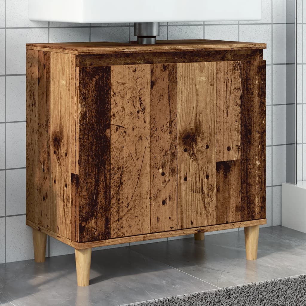 Sink Cabinet 58X33X60 Cm Engineered Wood