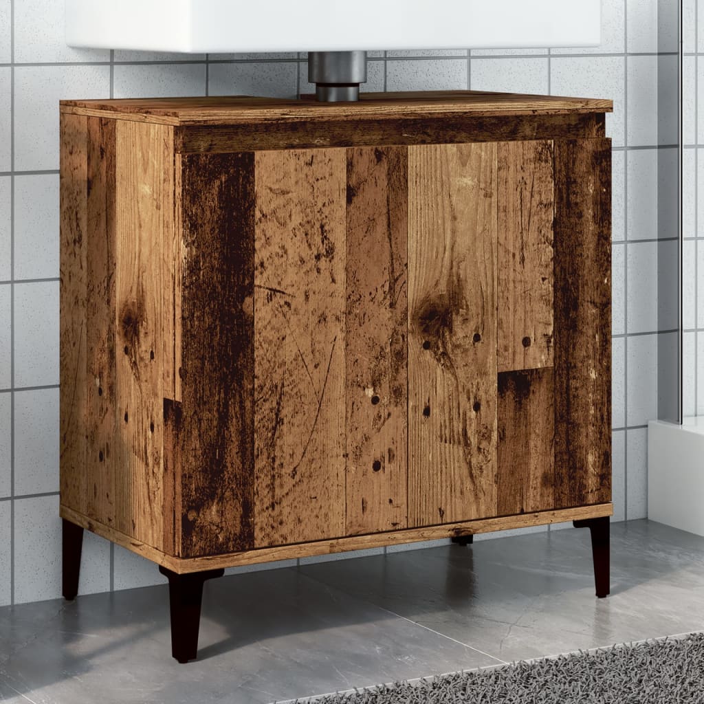 Sink Cabinet 58X33X60 Cm Engineered Wood