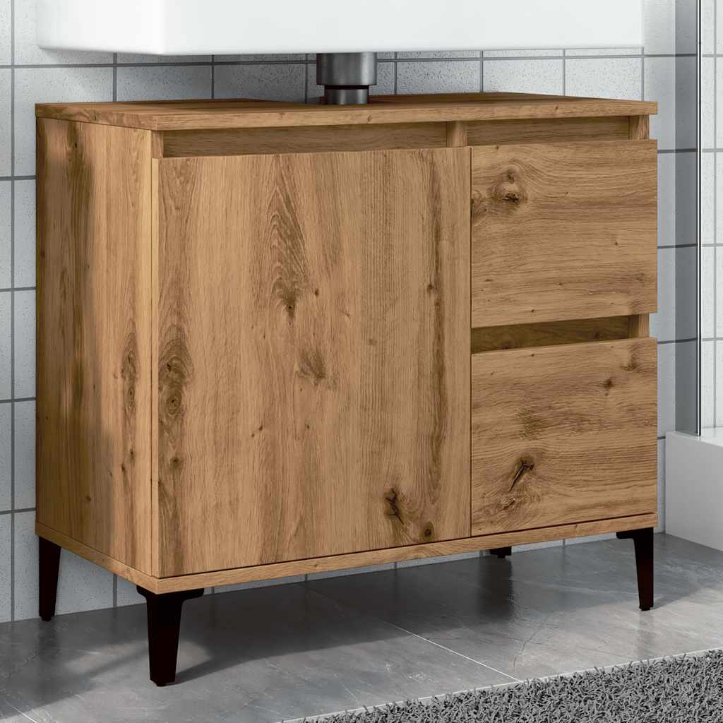 Bathroom Cabinet 65X33X60 Cm Engineered Wood