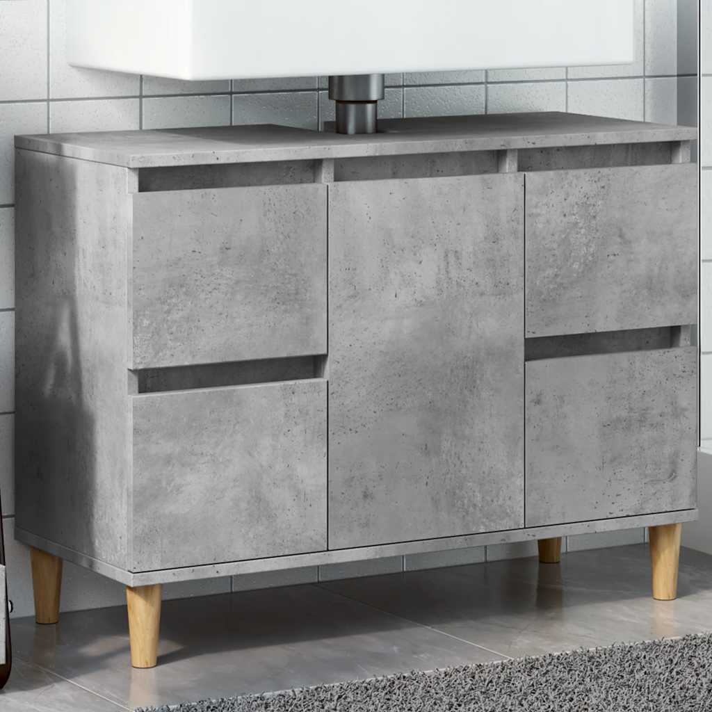 Sink Cabinet 80X33X60 Cm Engineered Wood
