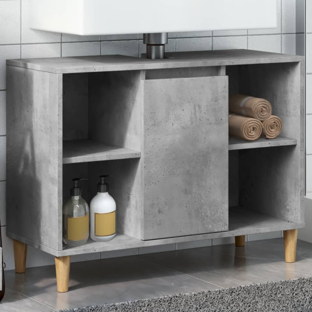 Sink Cabinet 80X33X60 Cm Engineered Wood
