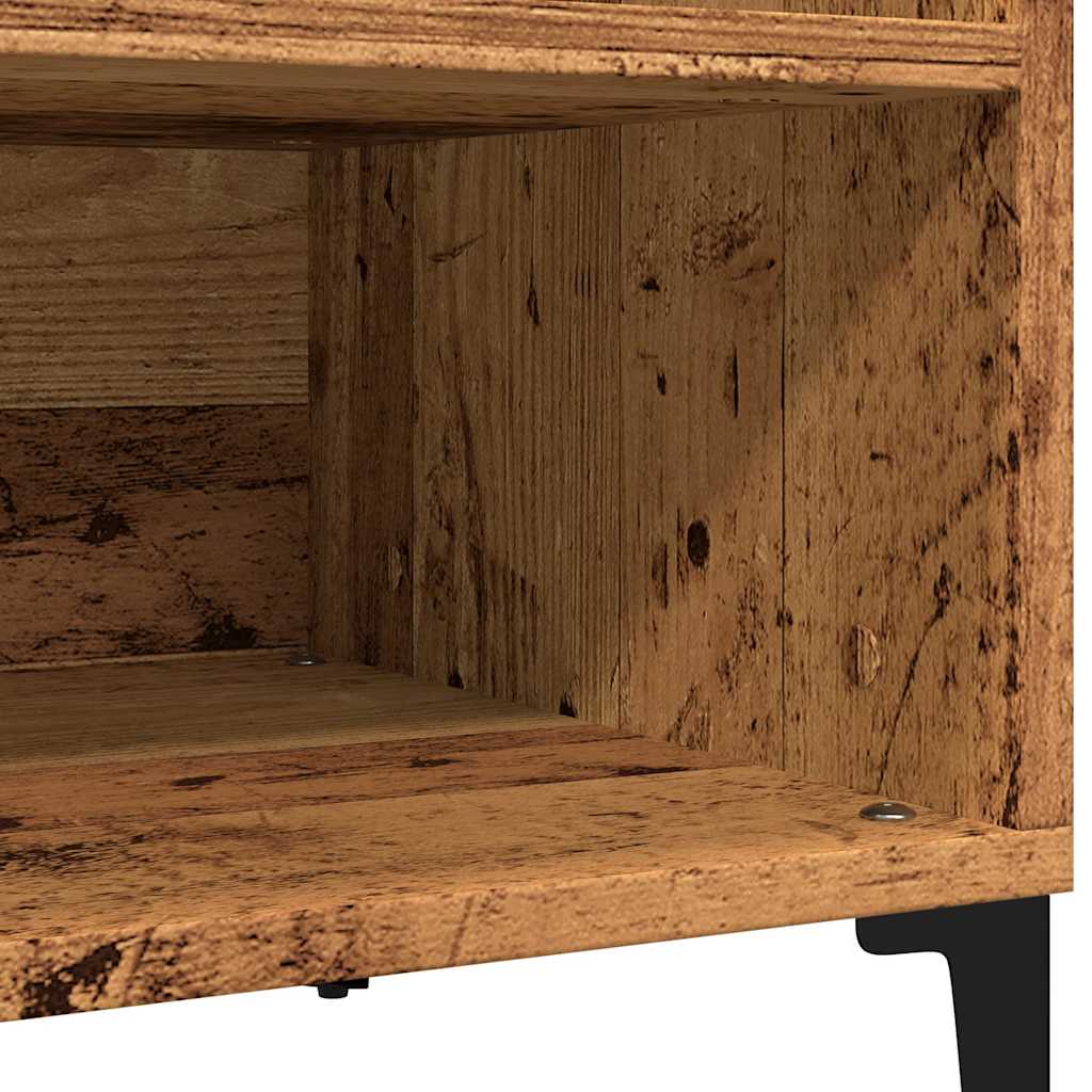 Record Cabinet Old Wood 84.5X38X48 Cm Engineered Wood