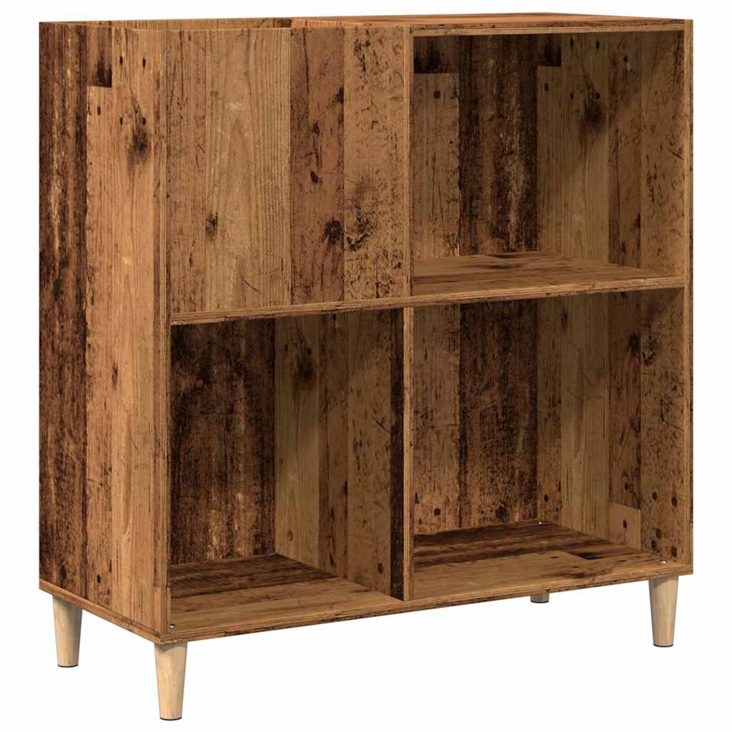 Record Cabinet Old Wood 84.5X38X89 Cm Engineered Wood