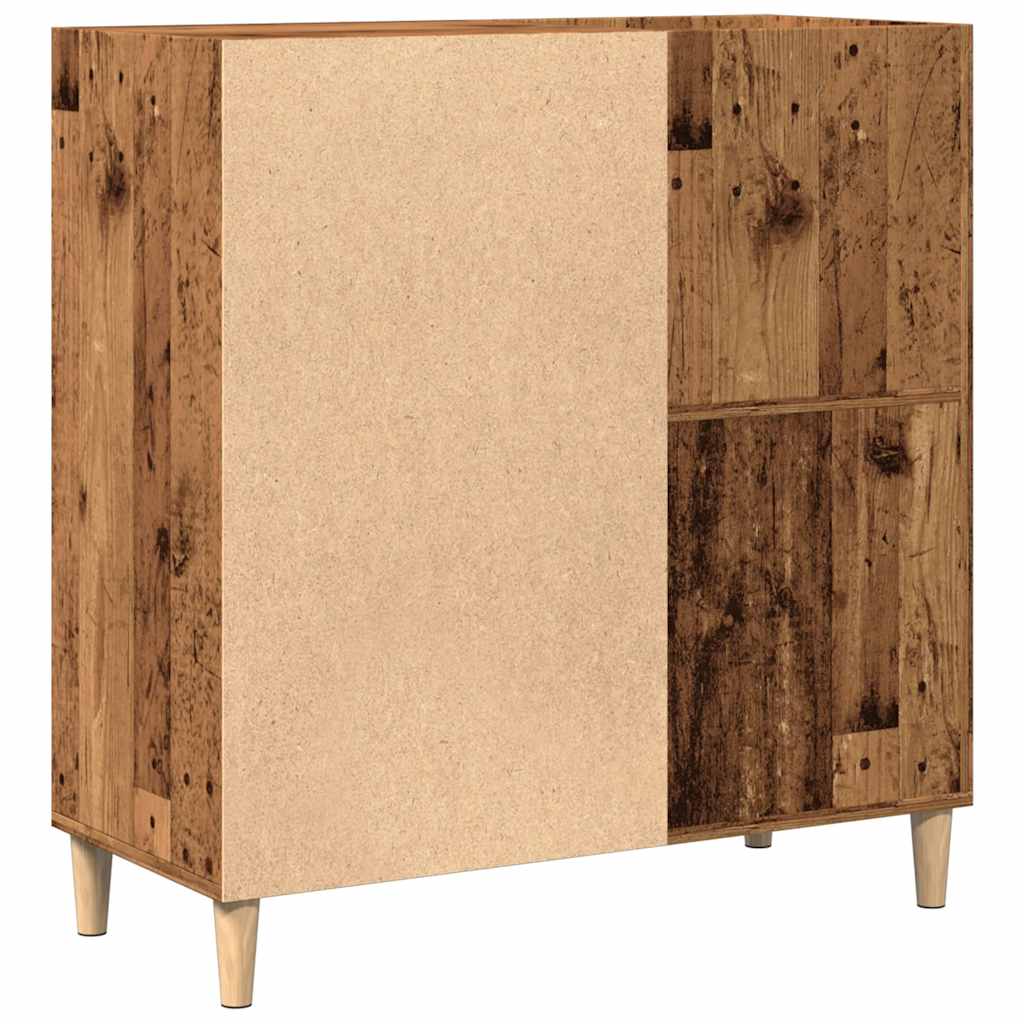 Record Cabinet Old Wood 84.5X38X89 Cm Engineered Wood